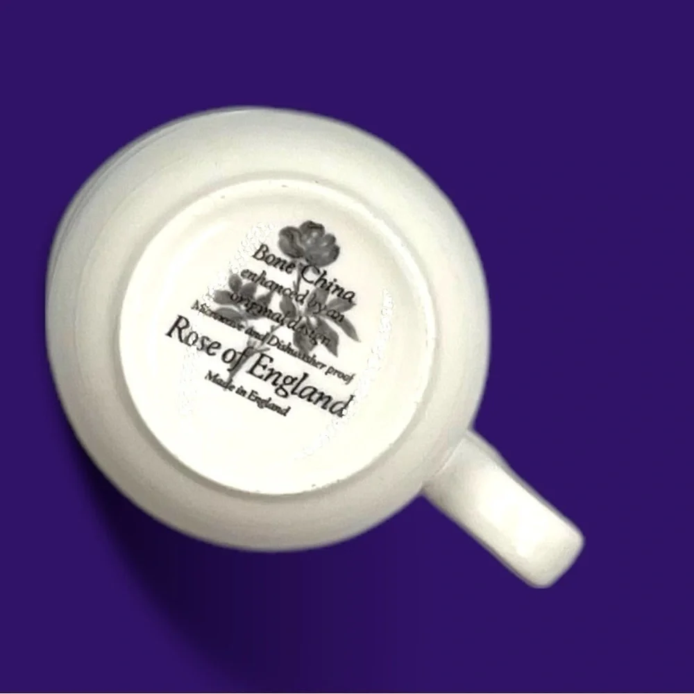 Ann Anderson Studio Rose of England Pansy Teacup Bone China
